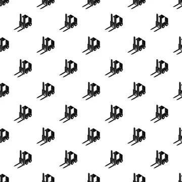 Forklift pattern vector seamless Illustrazione stock
