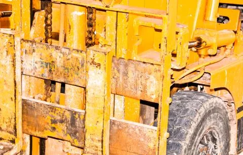 Forklift. Stock Photos