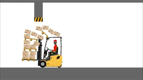 Forklift safety Stock Footage 130263113