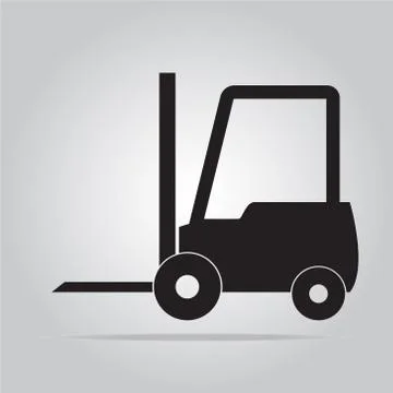 Forklift symbol Stock Illustration