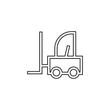Forklift vector icon Stock Illustration
