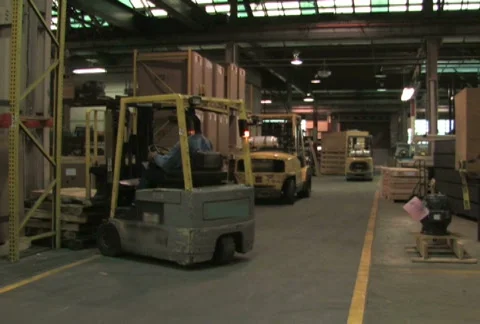 Forklifts in Factory Vidéo 283727