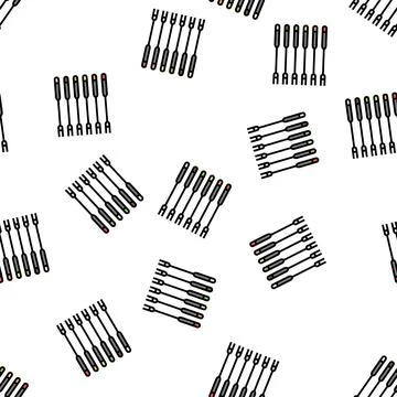 Forks fondue vector seamless pattern Illustrazione stock