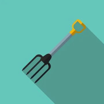 Forks with long shadow Stock Illustration