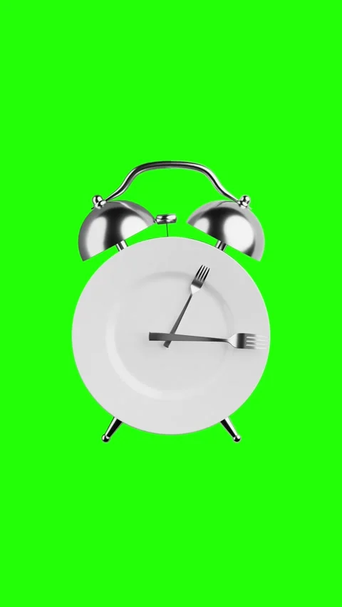 Forks Seamless Looped Animating  Rotating Like Timer Hands On Plate Stock Footage 324690096