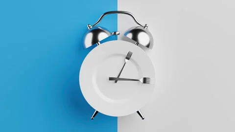 Forks Seamless Looped Animating  Rotating Like Timer Hands On Plate Stock Footage 324690126