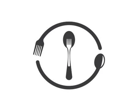 Fork,spoon logo vector illustration Stock Illustration