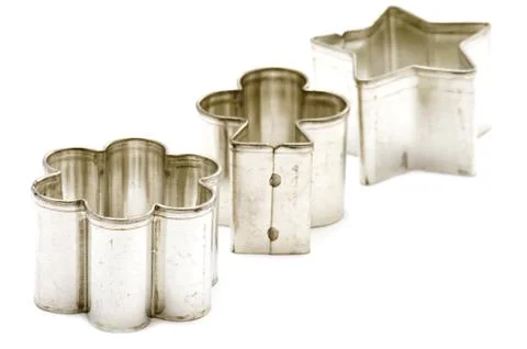 Form for baking on white Foto stock