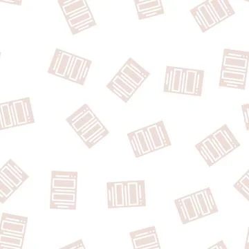 Form file glyph vector seamless pattern Stock Illustration