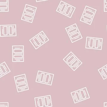Form file line vector seamless pattern Stock Illustration