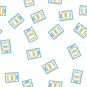 Form file vector seamless pattern Stock Illustration