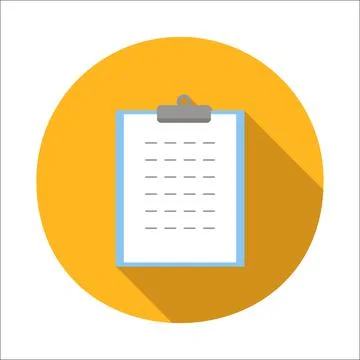 Form flat icon Stock Illustration