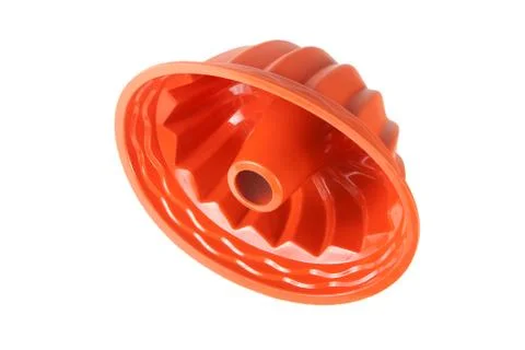 Form of flexible silicone for baking cake Stock Photos