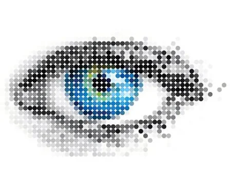 Form of a human eye Stock Illustration