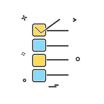 Form icon design vector Illustrazione stock