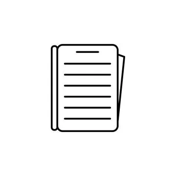 Form icon. Element of knowledge for mobile concept and web apps. Thin line icon Stock Illustration