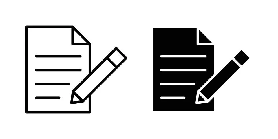 Form icon Illustration set. Vector Eps10 for apps Illustrazione stock