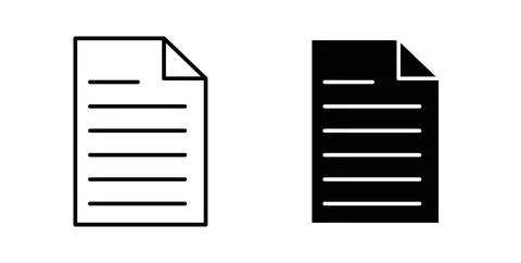 Form icon. Style is flat and line symbol Illustrazione stock