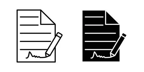 Form icon symbol. Vector illustration pack in black color. Illustrazione stock