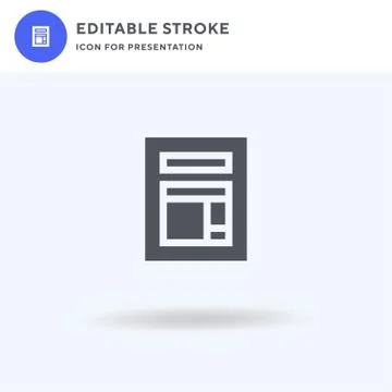Form icon vector, filled flat sign, solid pictogram isolated on white, logo Stock Illustration