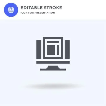 Form icon vector, filled flat sign, solid pictogram isolated on white, logo Illustrazione stock