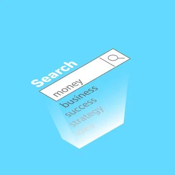 Form for information retrieval, isometric image Stock Illustration