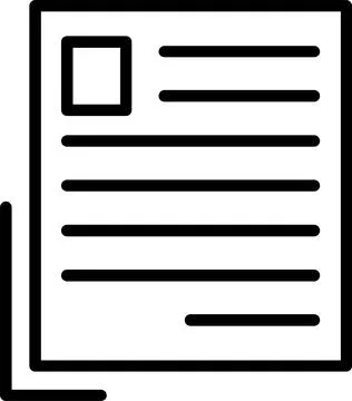 Form Line Icon Design Stock Illustration
