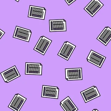 Form list vector seamless pattern Stock Illustration