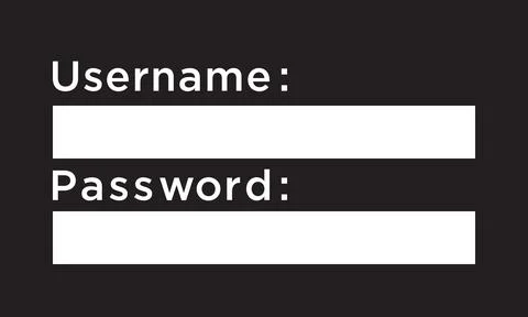 Form login vector design template. Stock Illustration