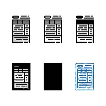 Form paper document color designs icon vector 스톡 일러스트