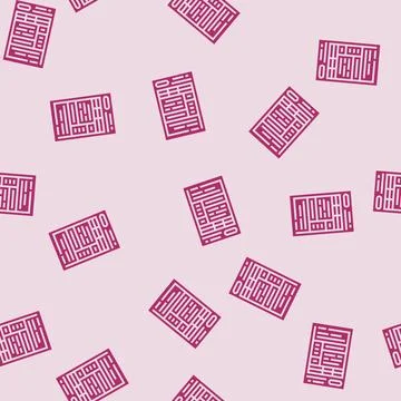 Form paper document glyph seamless pattern Stock Illustration