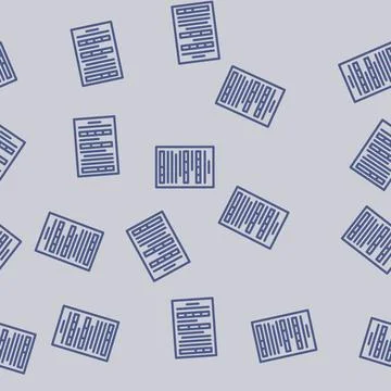 Form paper document line vector seamless pattern Illustrazione stock