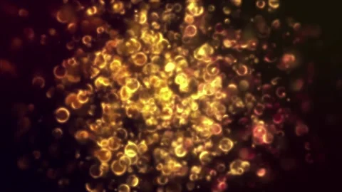 Form particles forming bokeh gold Stock Footage 229498874
