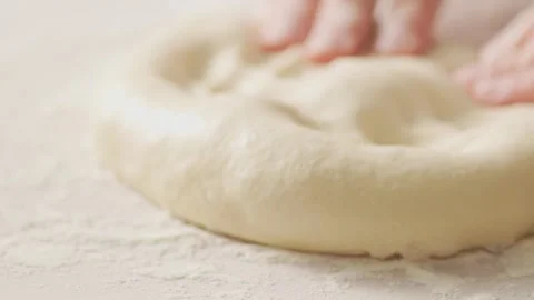 Form Pizza Dough Base. Stock Footage 270535035