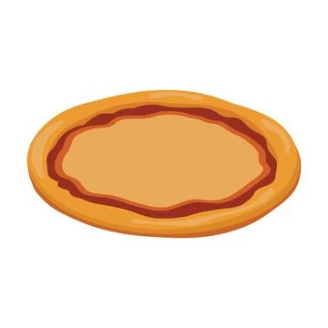 Form for pizza. Empty to fill by yourself. Vector illustration isolated on wh Stock Illustration