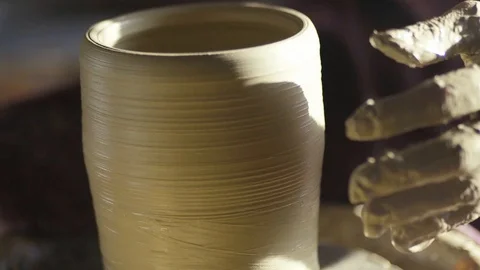 Form on a Potter's wheel Video stock 87480516