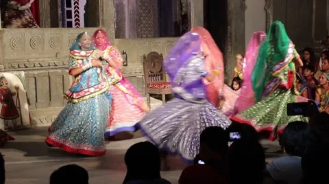 A Form of Rajasthani Dance Stock-Footage 54662094