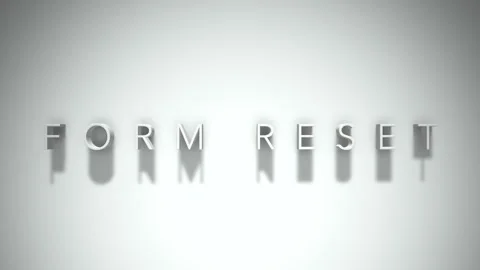 Form reset 3D title animation with shadows on a white background Stock Footage 297268639