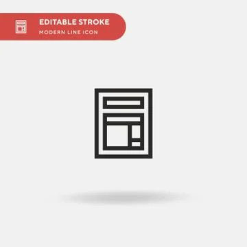 Form Simple vector icon. Illustration symbol design template for web mobile U Stock Illustration