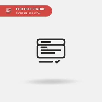 Form Simple vector icon. Illustration symbol design template for web mobile U Stock Illustration