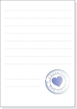 The form with a stamp. Stock Illustration