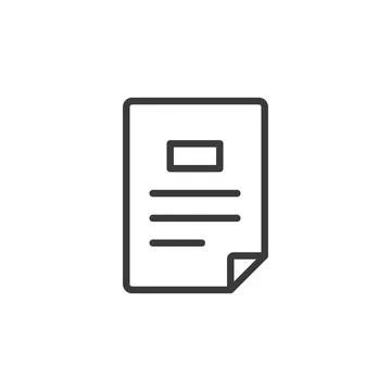 Form template, icon in line design. Form, template, document, layout, blank Stock Illustration