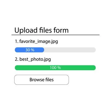 A form for uploading and sending files to the server. User interface for the イラスト素材