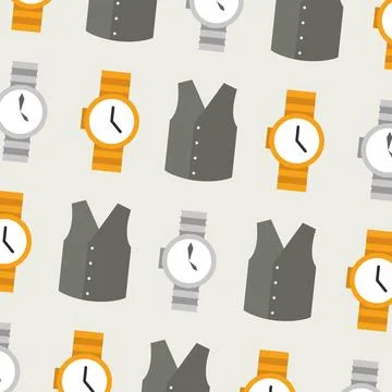 Formal menswear pattern. Vector Stock Illustration