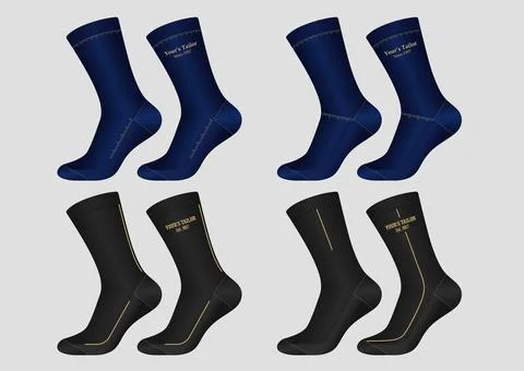 Formal Professional Socks Design for Office and Corporate Outfit 스톡 일러스트