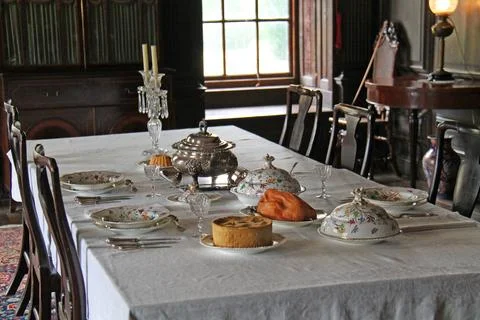 Formal Table Layout. Stock Photos