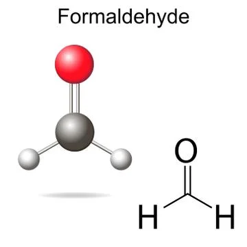 Formaldehyde model Stock Illustration