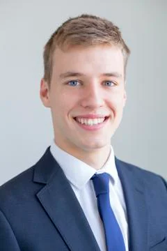 Formally presented young man Stockfoto's