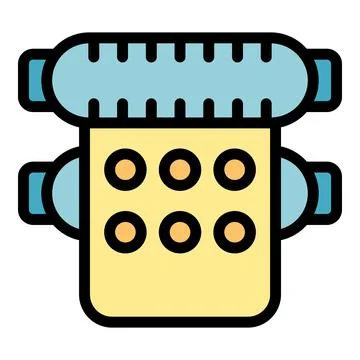 Format offset icon vector flat Illustrazione stock