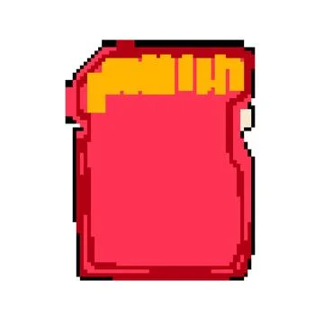 Format sd card pixel art vector illustration イラスト素材